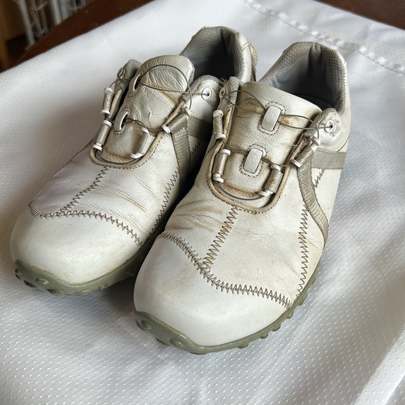 Footjoy M Project Leather Golf Shoes Size Mens 6 No Laces Crank Tighten Unisex - Picture 4 of 5